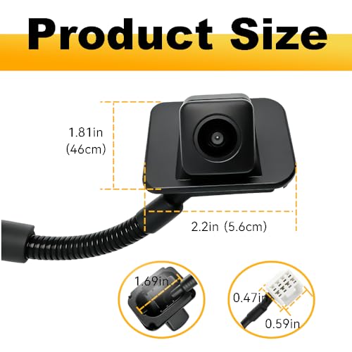 Image of Back Up Rear View Camera Compatible with 2014-2017 Honda Accord Sedan EX-L Parking Assist Rear Camera Replacement Part # 39530T2AA21,39530T2AA31,39530-T2A-A21