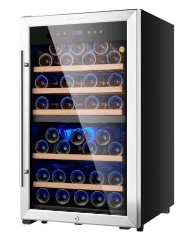 FOVOMI Wine Fridge 52-bottle Wine Cooler...