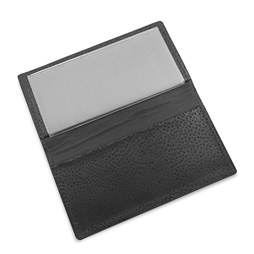 Black Genuine Ostrich Skin Leather Checkbook Cover Usa Handmade #TOP2