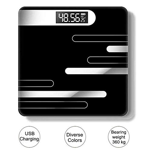 Báscula Digital Electrónica para Baño 180Kg Negra miniatura 4
