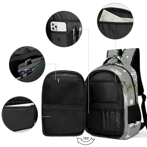 Heavy-Duty Backpack with Side Pockets, All Kinds of Sleds Print Durable Backpack Ideal for Travel, And Outdoor Adventures3