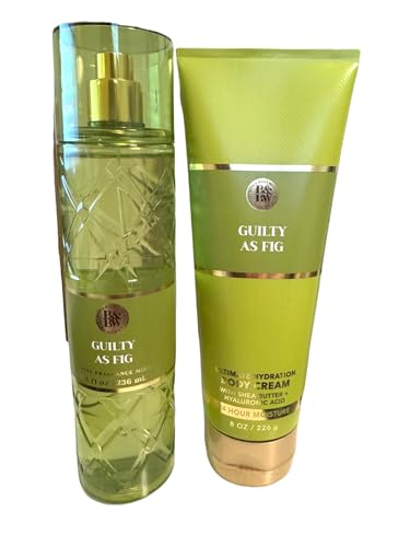 Bath and Body Fine Fragrance Mist (Guilty as Fig Mist Cream Set)
