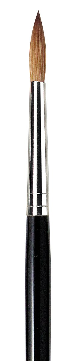 da Vinci Oil & Acrylic Series 1600 Maestro Oil Paint Brush, Round Kolinsky Red Sable, Size 14