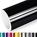 Produktbild Actinium® Klebefolie 6/m² Schwarz Glanz | 5m x 0,63m selbstklebende Folie glänzend | Möbelfolie selbstklebend Küchenfolie Plotterfolie