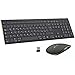 FENIFOX Tastiera Wireless Layout Italiano e Mouse, Kit Keyboard Mouse Wireless 2.4G Doppia Commutazione di Sistema, Pulsante Silenzioso, Compatibili PC/Mac/Windows/Tablet-Nero