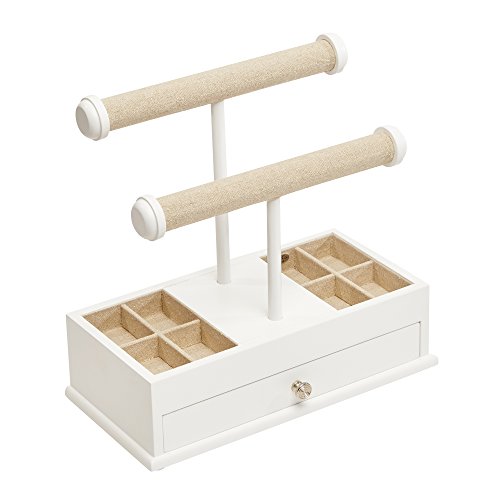 Mele & Co. Ivy Jewelry Box & Organizer in White
