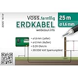 VOSS.farming 25m Hochspannungs-Zaun u. Erdkabel 1,6mm für den Weidezaun