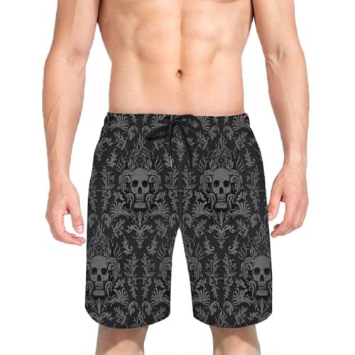 Palm Palmetto Men's Summer Beach Shorts, Athletic Trunks3