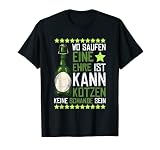 Où Saufen Honneur est Kotzen aucune honte JGA Sauf dictons Crew T-Shirt