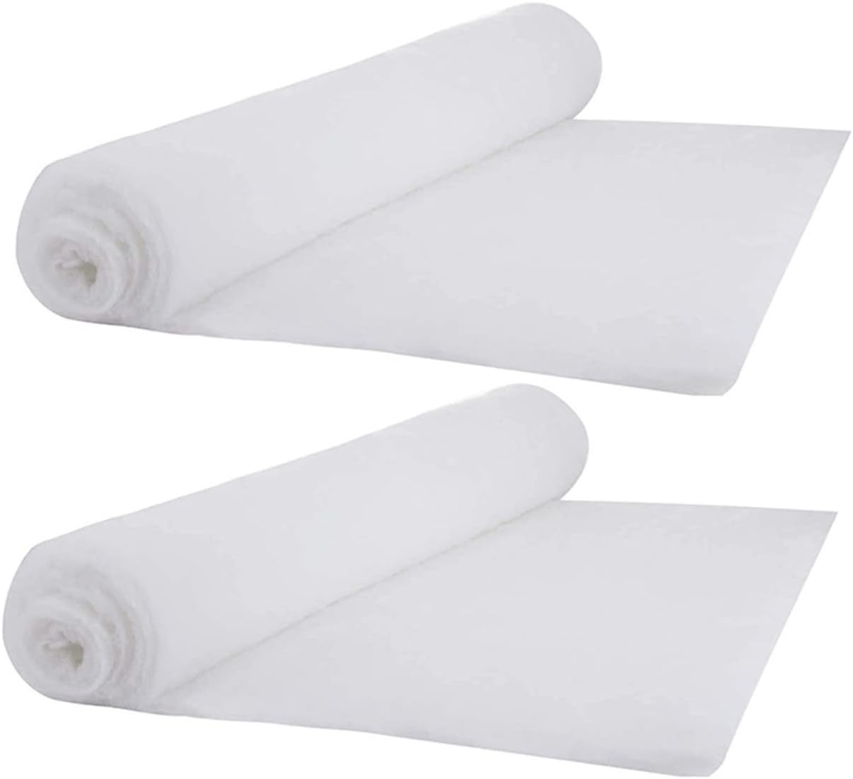 Veemoon Artificial Snow Carpet 2pcs Set, Thickened Fake Snow Blanket for Holiday Indoor Decor, Winter Christmas Party Decoration, DIY Snowman Doll Craft Prop