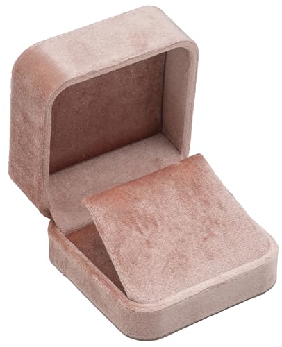 Giftop Velvet Earring Gift Boxes Jewelry Box (Blush Peach)
