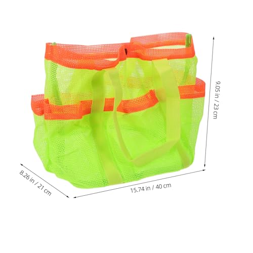 Mesh Beach Tote Bag for Clothes Towels Swimming Supplies Lightweight Portable Pool Bag Handheld Design for Travel College Outdoor Activities3
