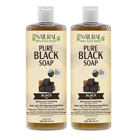 Dr. Natural Pure Black Liquid Soap 2-pack (Black, 64oz) Cover