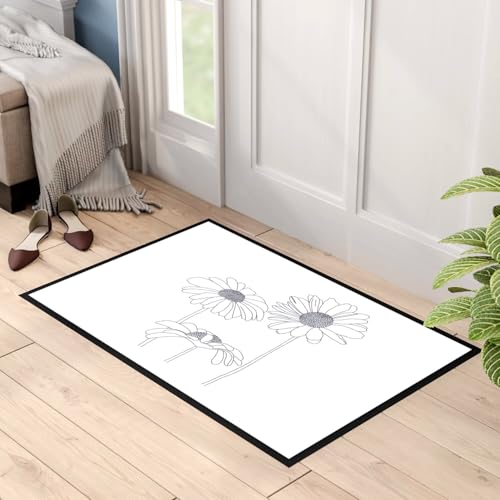 Paillasson anthophile passion fleurs nature tapis entree blanc 75x - 3