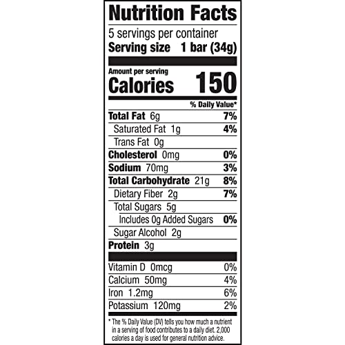 Cascadian Farm Organic Cherry Cashew Chewy Granola Bars, No Added Sugar, 6 Oz, 5 Count #TOP1