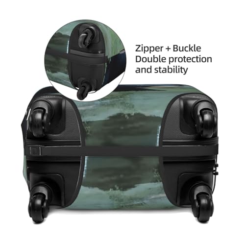 Walking Black Bear Elastic Travel Luggage Cover, Washable Spandex Suitcase Protector, Anti-Scratch Fits 18-32 Inch4