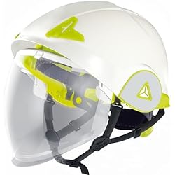 Casco Dielectrico Casco de construcción tipo casco diseño dinámico deportivo ABS visera retráctil cabeza 53-64cm rotor dieléctrico Deltaplus ONYX2 - Único, blanco