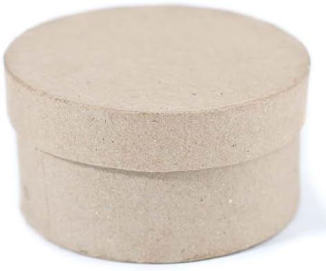 Factory Direct Craft Package of 12 Ready to Decorate Paper Mache Boxes with Lid for Crafting, Creating and Projects
