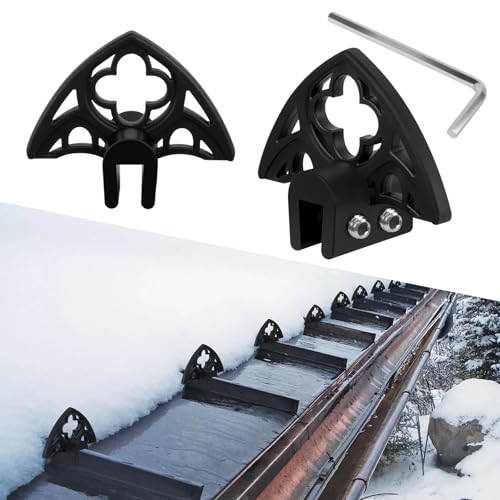 50 PCS Plastic Snow Guards for Metal Roofs Ice Guard Standing Seam Metal Roofing Snow Guard Ice Stops Break- Avalanche Prevention (Includes Set Screws)