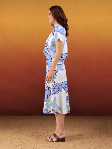 Image of PURVAJA Women's Regular Midi Printed Co-Ords