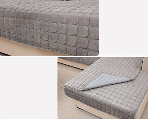Funda de almohada 45x45 cm en felpa suave y acolchada de color sólido para sofá 3