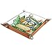 Produktbild Leder Valet Tray, Würfel Tray Folding Square Holder, Kommode Organizer Platte für Wechsel Münzschlüssel Anker Palme