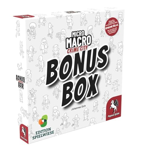Edition Spielwiese MicroMacro: Crime City Bonus Box spannendes Krimi- und Detektivspiel 14 packende Fälle für die ganze Familie für 14 Personen ab 10 Jahren