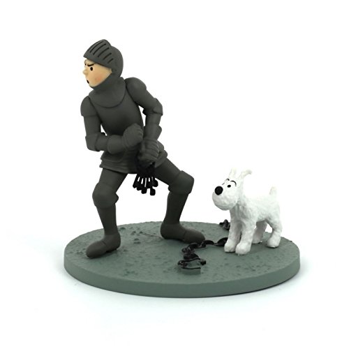 Collectible box scene figure Tintin in armour with Snowy Moulinsart 43105 (2010)