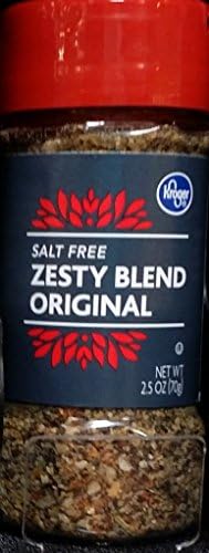 Kroger Salt Free Zesty Blend Original 2.5 Oz (Pack of 3)
