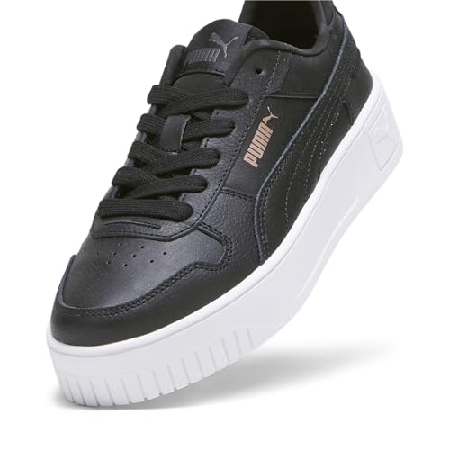 Puma Baskets Carina Street Jr pour Fille, Puma Black Puma Black Rose Gold Puma White, 3.5 UK Narrow