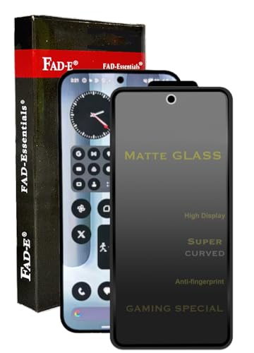 Image of FAD-E Matte Tempered Glass Screen Protector Guard Compatible for Nothing Phone 2A / 2A PLUS (Matte Transparent)