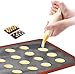 Perforated Silicone Baking Mats, 2 PCS Eclair Silicone Mat for Half Sheet，Tray Pan Liners Perfect Bakeware for Making Cookies, Macarons, Bread and Pastry,11.8