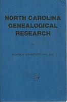 North Carolina Genealogical Research 0913857033 Book Cover