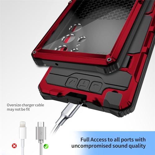 Coque en métal pour Samsung Galaxy S24 Ultra avec écran intégré - 6