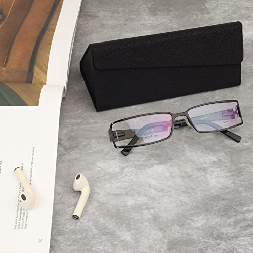 Image of VIVID Vision Unisex Adult Eyewear Specs Case Cover | Screw Driver | Free Cloth | Eye Glasses | Chashma Dibbi | Spectacle Box | Magnetic |IC-506 | Foldable | Cases | 3 IN 1 | Black