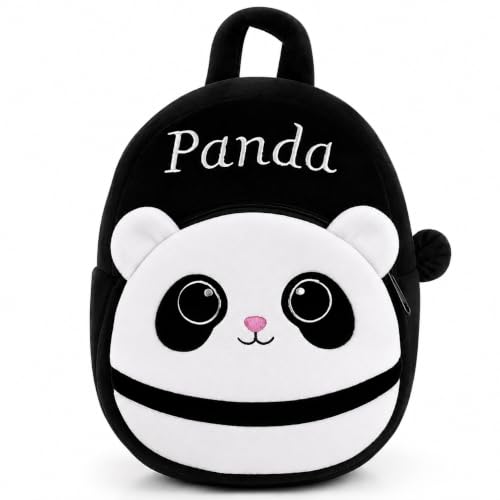 Image of Kids School Bag for Boys & Girls | Cartoon Print Bag for Nursery, LKG, UKG | Lightweight Backpack (School Bag For Kids) (Angel-Baby) (B-Panda)