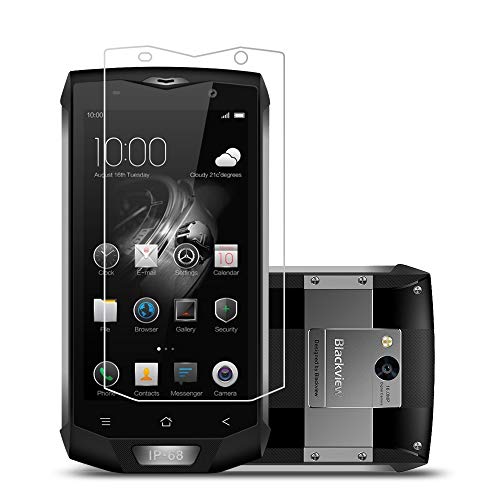 Blackview BV8000 Pro Screen Protector,Laerion[2 Pack] Tempered Glass Screen Protector with 9H Anti Scratch Transparent HD Clear Bubble Free Protective Film for Blackview BV8000/BV8000 Pro