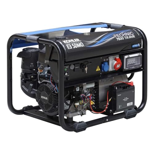 Groupe électrogène triphasé 6500W moteur essence SDMO