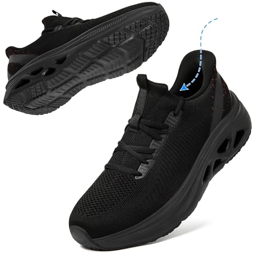 [MERPHINE] �y�������܂ܗ�����×�󓴃f�U�C��×���N�b�V�����z����g�킸������ �X�j�[�J�[ �^���C �����Y ���f�B�[�X �W���M���O �����j���O �W�� �y�� ���b�V�� �ʋ� �ʊw �����d�� �u���b�N/�� 27.5 cm