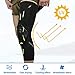 VOCOSTE 2pcs Compression Knee Braces, EVA Padded Leg Sleeves for Men Women, Nylon, Black, Size M