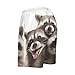 Raccoon Men's Pajama Shorts Lounge Sleep Shorts Pjs Bottoms Pants