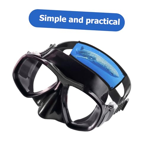 Correa de máscara de buceo de neopreno de alta resistencia con sujeta snorkel integrado 6