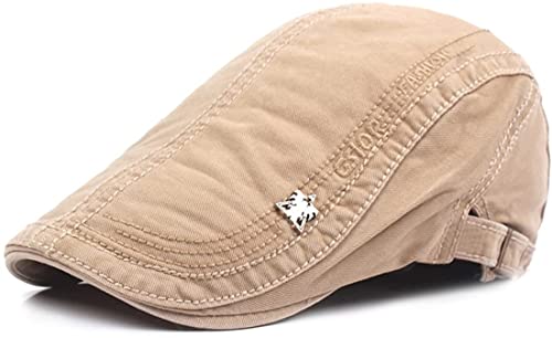 Kuyou Flatcap Schirmmütze Schiebermütze Gatsby Mütze Kappe Hüte (Beige) Cover