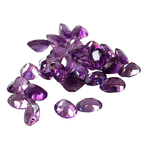 Pierres d'améthyste ovales pour fabrication de bijoux et bagues fait main