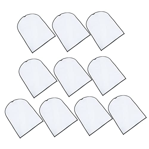 OUNONA 10pcs Clothing Storage Bags Translucent Dust Covers for Closet Organization Breathable Garment Bags for Suits and Dresses Material for Wardrobe and Clothes Protection