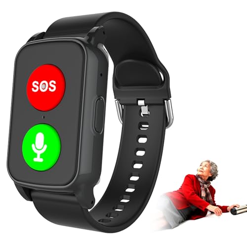 Smartwatch localisation GPS seniors étanche avec bouton sos et suivi de santé connecté