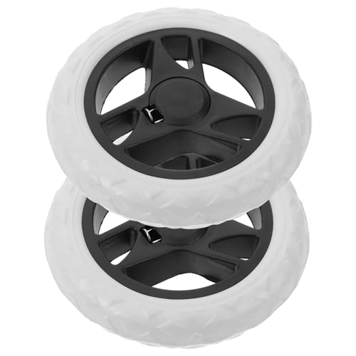 OKUMEYR 2pcs Shopping Cart Wheels Folding Cart Rolling Cart Wheel Grocery Trolley Wheels Push Cart Wheels Laundry Cart Wheels Utility Cart Wheels Replacement Cart Wheels Plastic