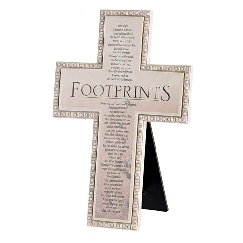 Dicksons Inspirational Wall Hanging or Tabletop Cross Figurine 7 x10