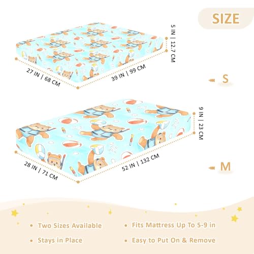 Drap de berceau en coton doux de qualité supérieure pour bébé