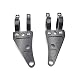HTT GROUP Motorcycle Black 35mm Turn Signal Clamps Headlight Mount Bracket Fork Ear Chopper Cafe Racer Black For Universal Honda CBR Kawasaki Suzuki Yamaha Harley Davidson